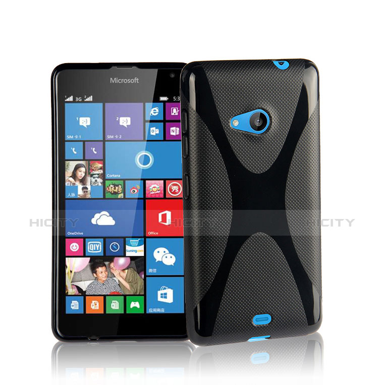 Funda Silicona X-Line para Microsoft Lumia 535 Negro