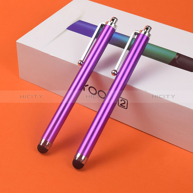 Lapiz Optico de Pantalla Tactil Capacitivo Universal 2PCS H03 Morado