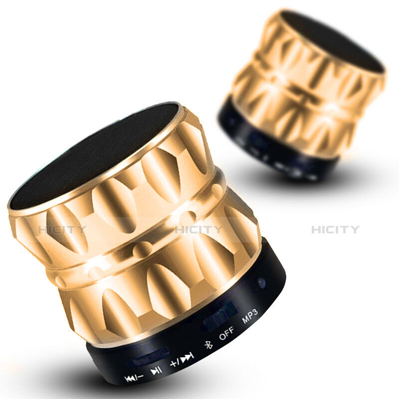 Mini Altavoz Portatil Bluetooth Inalambrico Altavoces Estereo S13 Oro