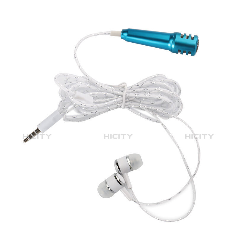 Mini Microfono Estereo de 3.5 mm M01 Azul