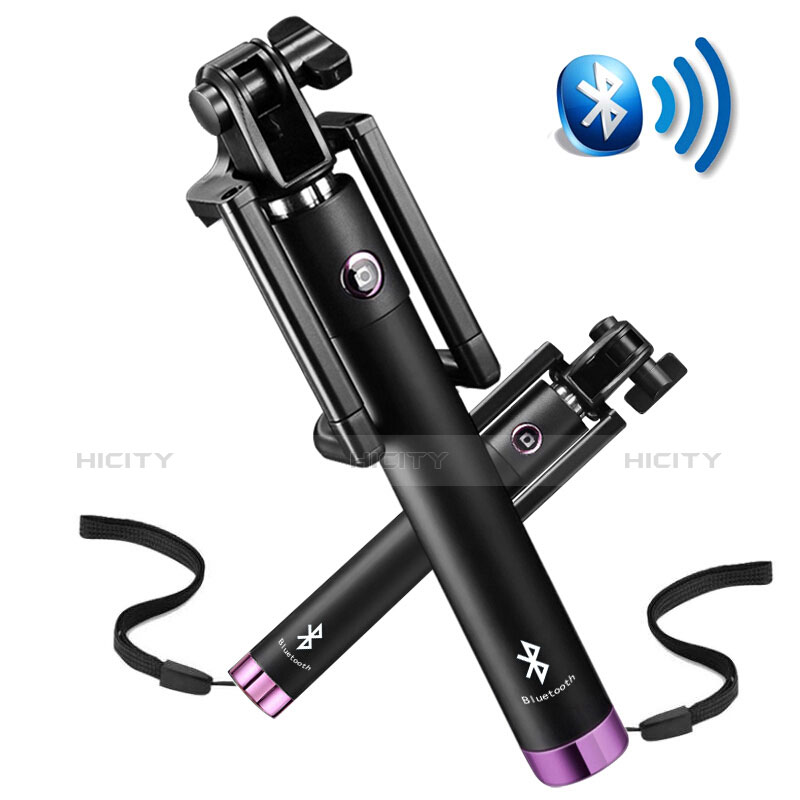 Palo Selfie Stick Bluetooth Disparador Remoto Extensible Universal S14 Morado