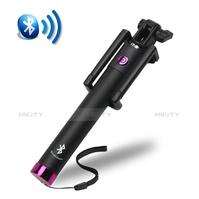 Palo Selfie Stick Bluetooth Disparador Remoto Extensible Universal S14 Morado