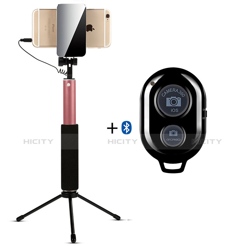 Palo Selfie Stick Bluetooth Disparador Remoto Extensible Universal S15 Oro