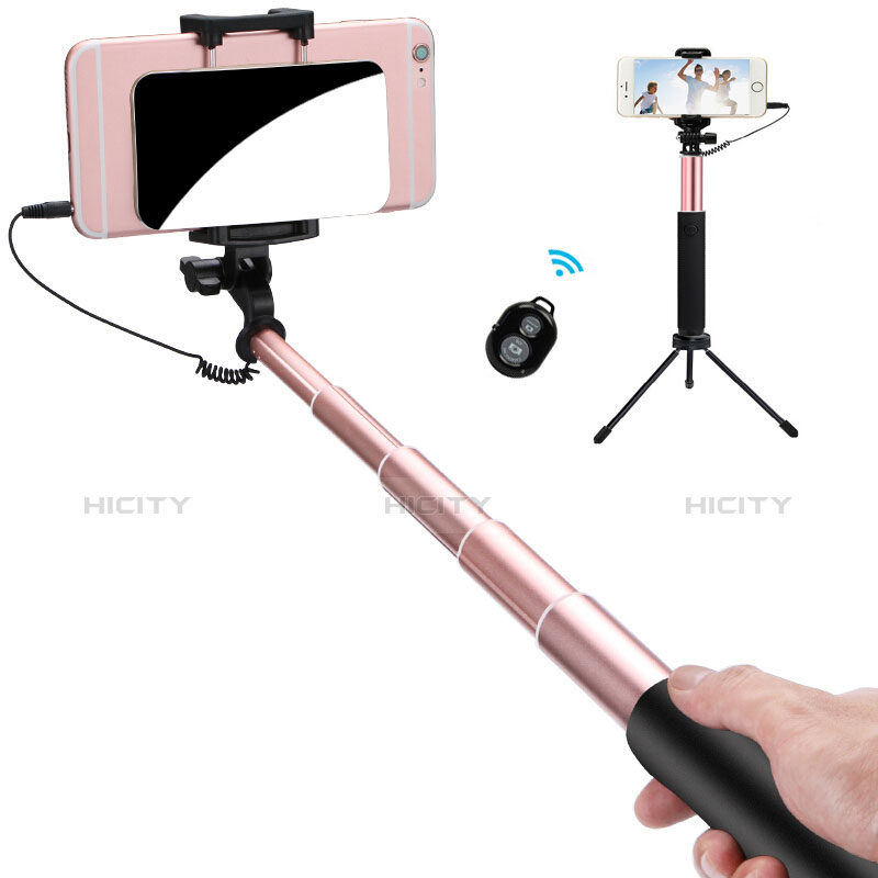 Palo Selfie Stick Bluetooth Disparador Remoto Extensible Universal S15 Oro