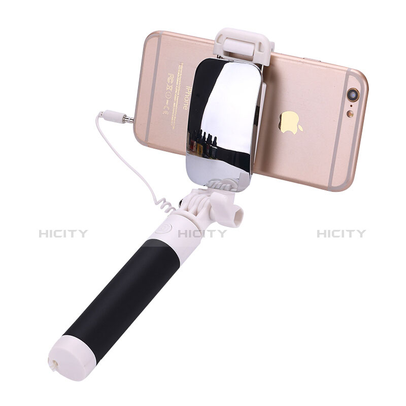 Palo Selfie Stick Extensible Conecta Mediante Cable Universal S04 Negro