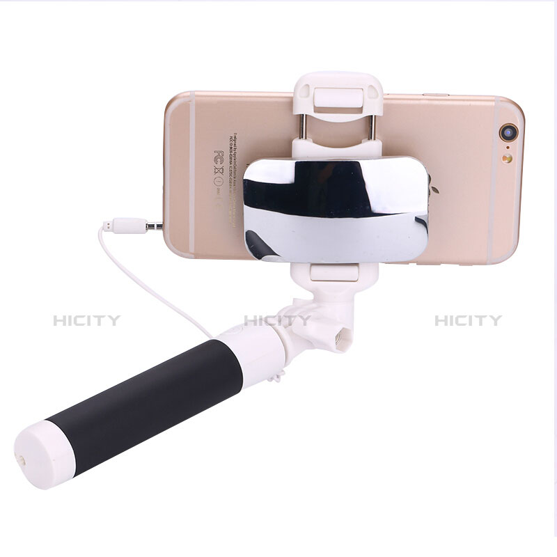 Palo Selfie Stick Extensible Conecta Mediante Cable Universal S04 Negro