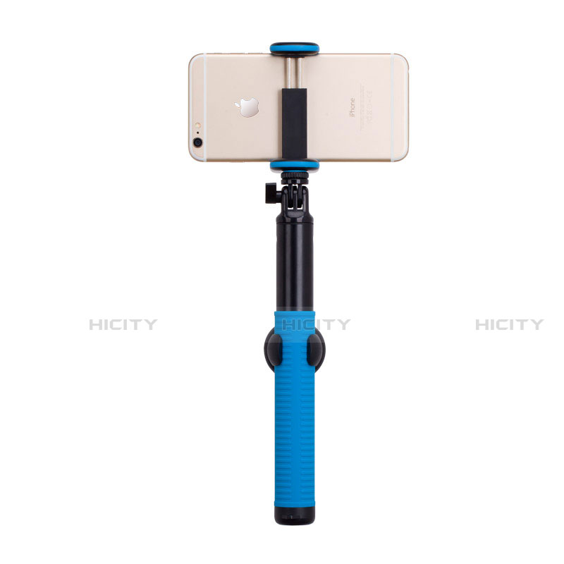 Palo Selfie Stick Tripode Bluetooth Disparador Remoto Extensible Universal T21 Azul