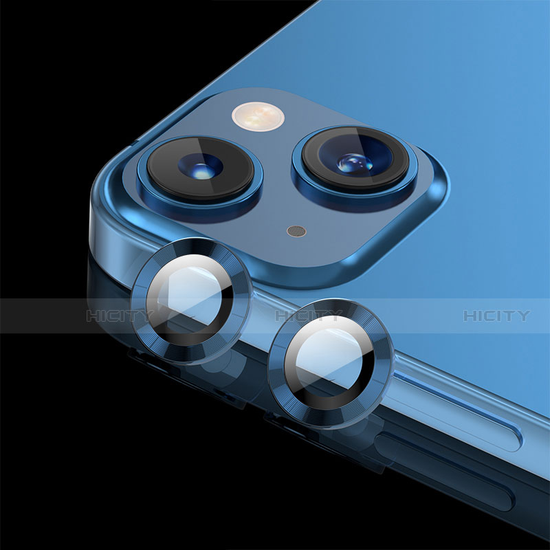 Protector de la Camara Cristal Templado C08 para Apple iPhone 15 Azul