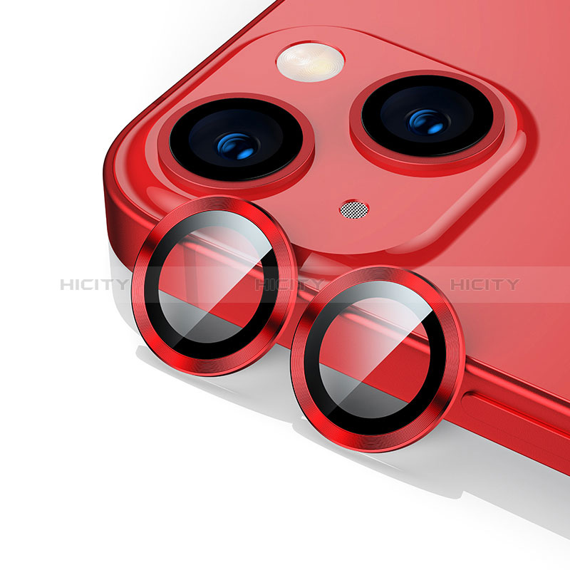 Protector de la Camara Cristal Templado C10 para Apple iPhone 15 Plus Rojo