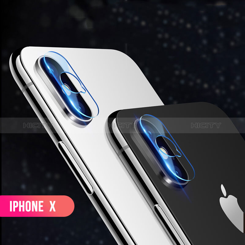 Protector de la Camara Cristal Templado F03 para Apple iPhone X Claro