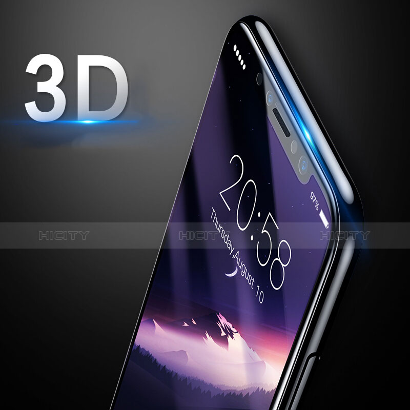 Protector de Pantalla Cristal Templado 3D para Apple iPhone Xs Max Negro