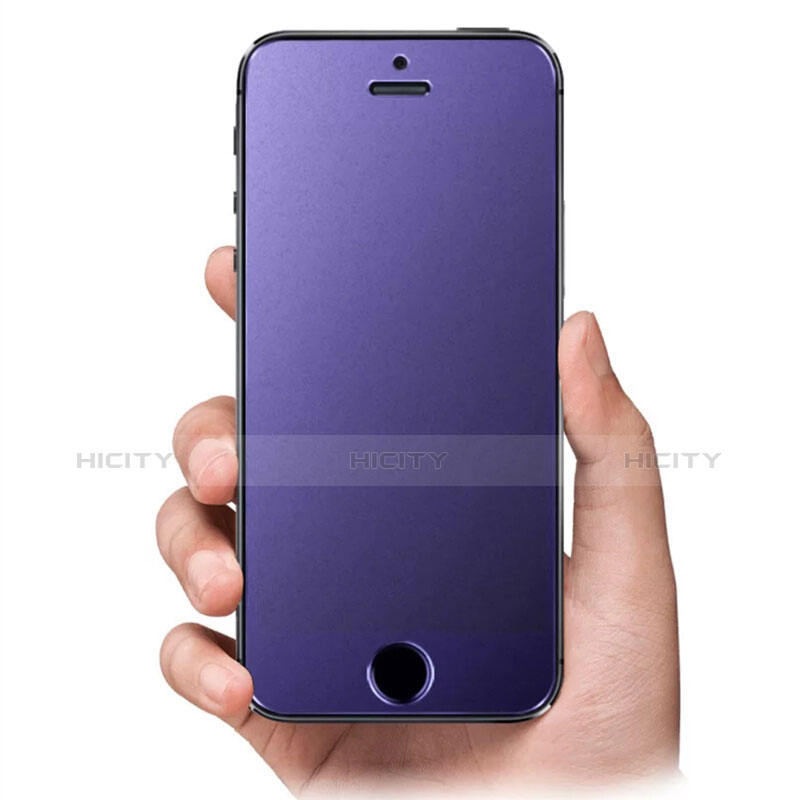 Protector de Pantalla Cristal Templado Anti luz azul B03 para Apple iPhone 5 Azul