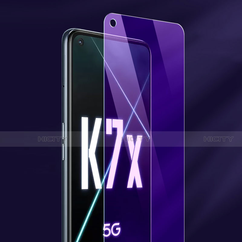 Protector de Pantalla Cristal Templado Anti luz azul para Oppo K7x 5G Claro