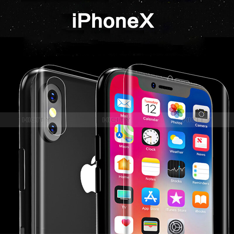 Protector de Pantalla Cristal Templado Frontal y Trasera para Apple iPhone Xs Claro