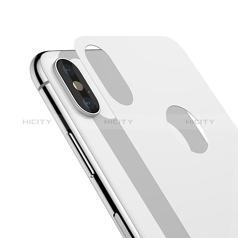 Protector de Pantalla Cristal Templado Frontal y Trasera T01 para Apple iPhone X Blanco