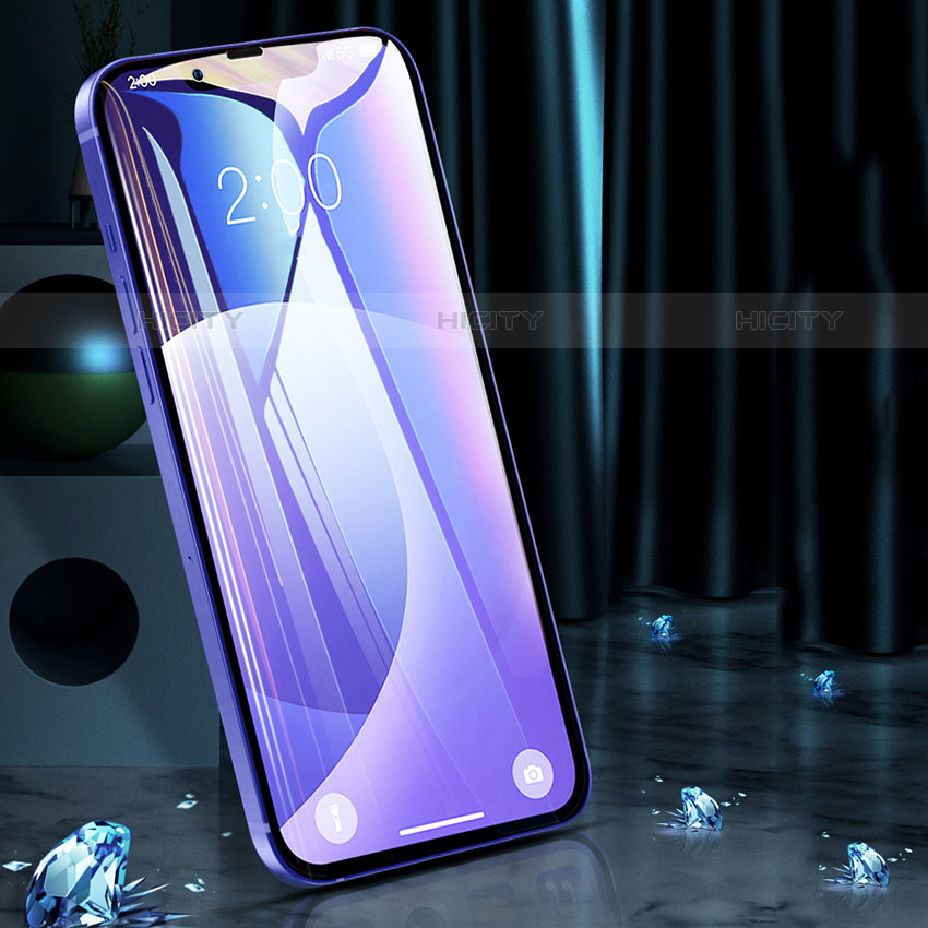 Protector de Pantalla Cristal Templado Integral Anti luz azul F02 para Apple iPhone 15 Pro Max Negro