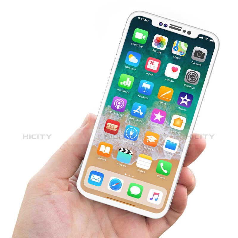 Protector de Pantalla Cristal Templado Integral F02 para Apple iPhone Xs Blanco