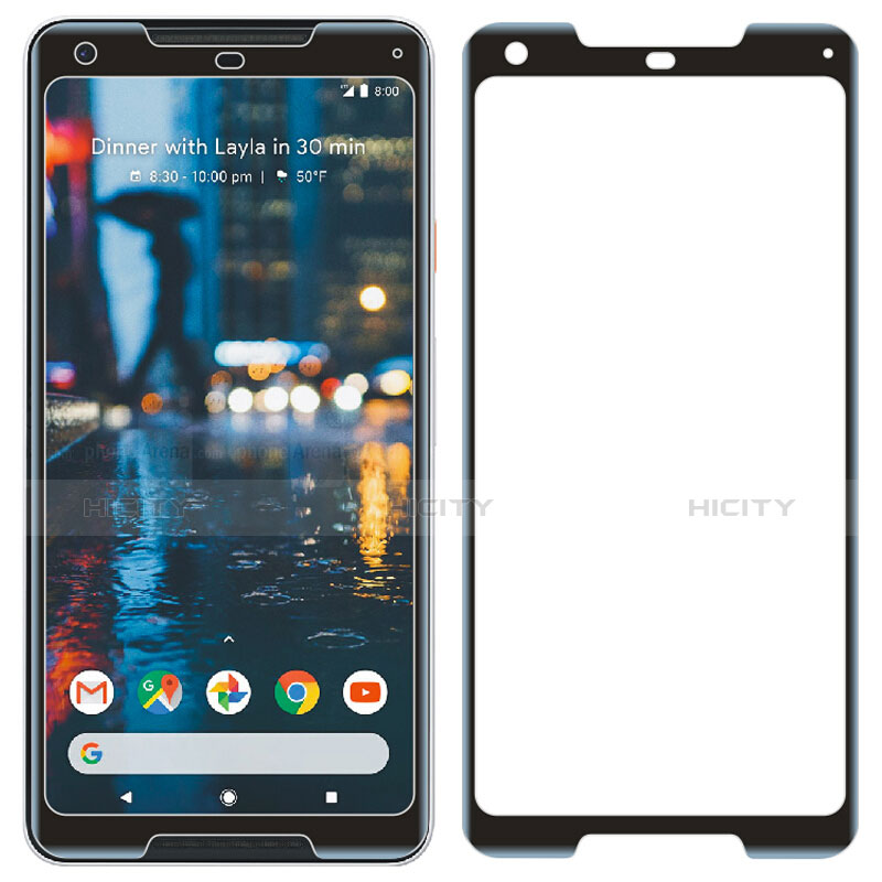 Protector de Pantalla Cristal Templado Integral F02 para Google Pixel 2 XL Negro