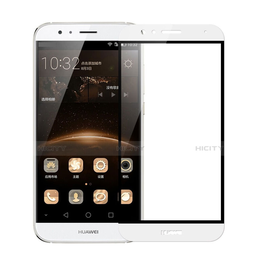 Protector de Pantalla Cristal Templado Integral F02 para Huawei G8 Blanco