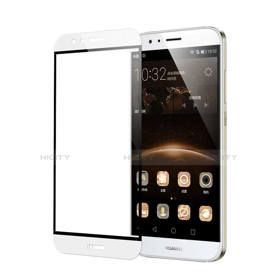 Protector de Pantalla Cristal Templado Integral F02 para Huawei G8 Blanco