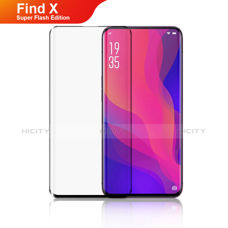 Protector de Pantalla Cristal Templado Integral F02 para Oppo Find X Super Flash Edition Negro