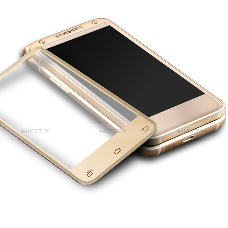 Protector de Pantalla Cristal Templado Integral F02 para Samsung W(2017) Oro