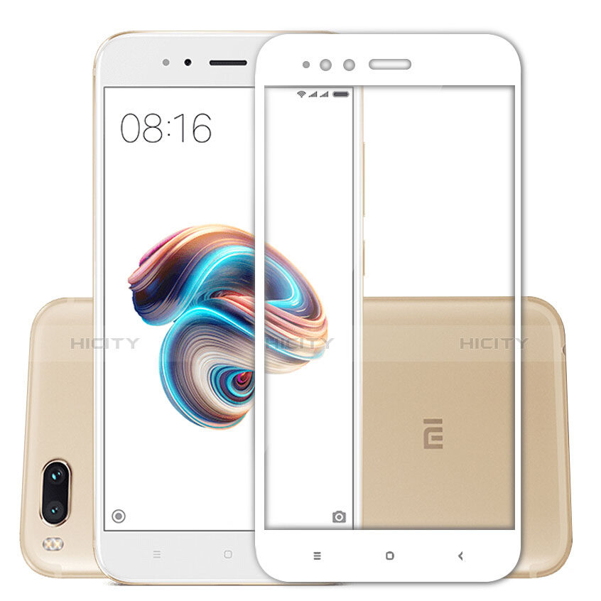 Protector de Pantalla Cristal Templado Integral F02 para Xiaomi Mi A1 Blanco