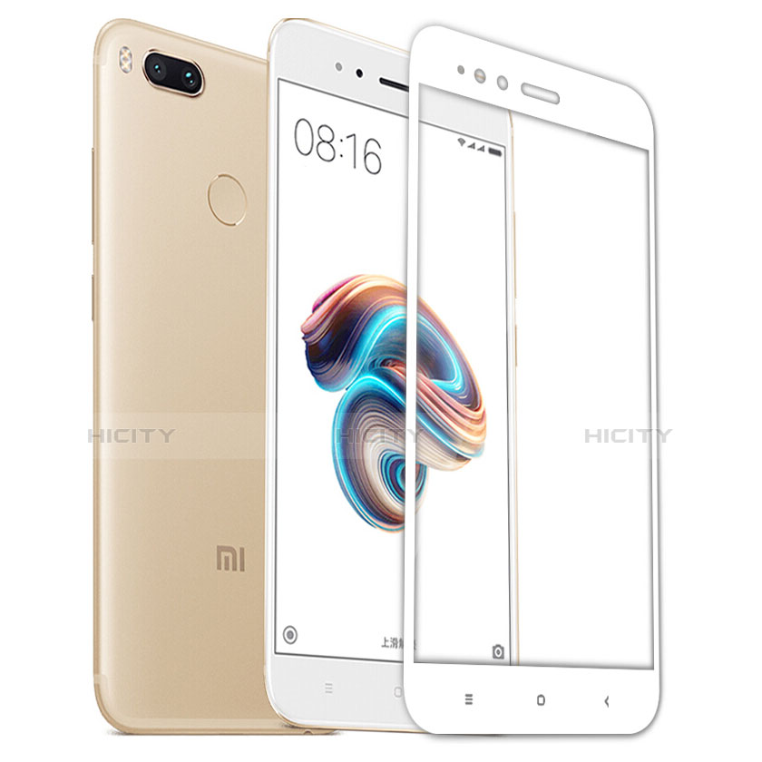 Protector de Pantalla Cristal Templado Integral F02 para Xiaomi Mi A1 Blanco