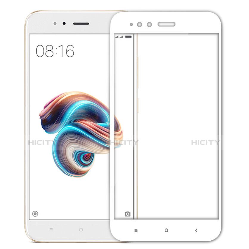 Protector de Pantalla Cristal Templado Integral F02 para Xiaomi Mi A1 Blanco