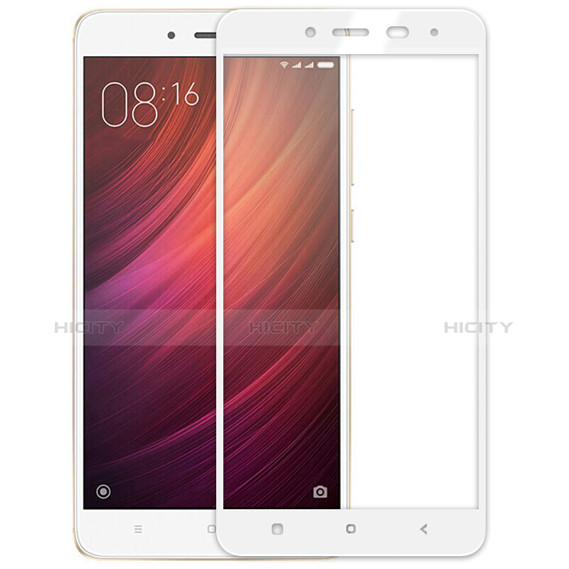 Protector de Pantalla Cristal Templado Integral F02 para Xiaomi Redmi Note 4X High Edition Blanco