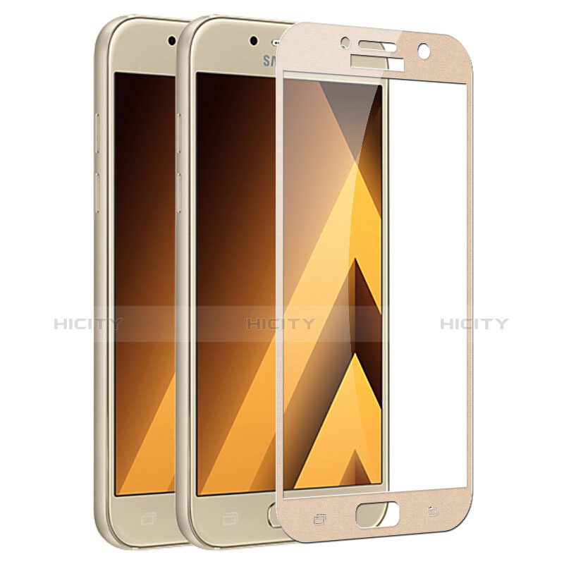 Protector de Pantalla Cristal Templado Integral F03 para Samsung Galaxy A5 (2017) SM-A520F Oro