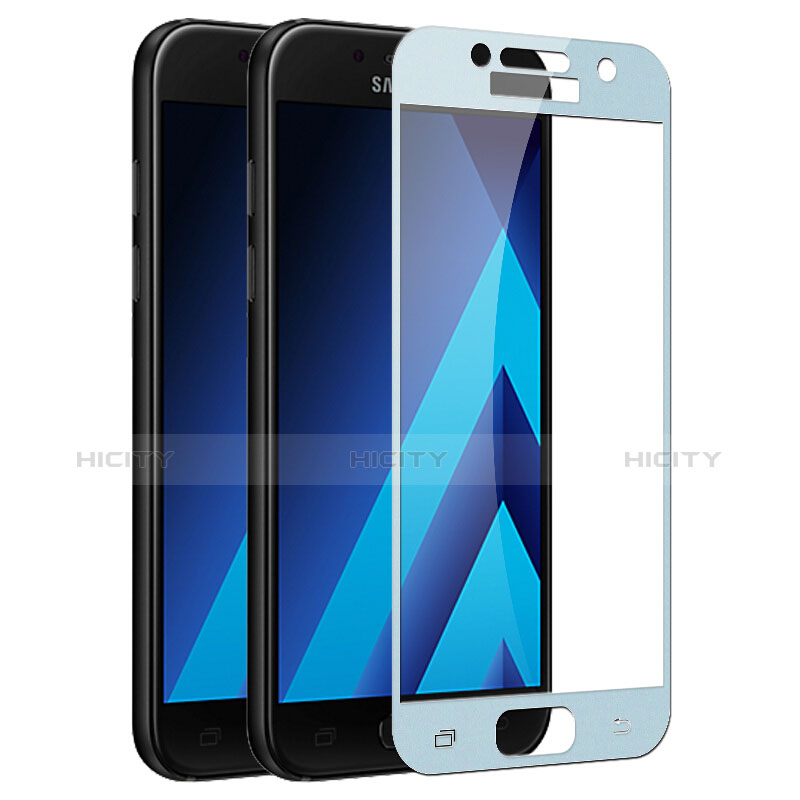 Protector de Pantalla Cristal Templado Integral F03 para Samsung Galaxy A7 (2017) A720F Azul