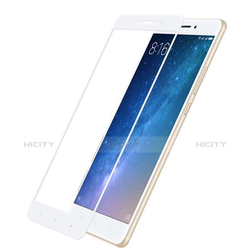 Protector de Pantalla Cristal Templado Integral F03 para Xiaomi Mi Max 2 Blanco