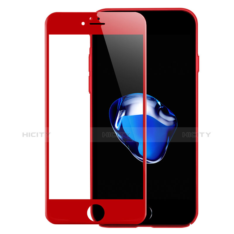 Protector de Pantalla Cristal Templado Integral F18 para Apple iPhone 7 Rojo