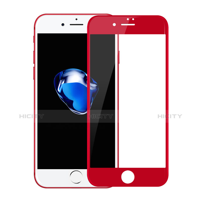 Protector de Pantalla Cristal Templado Integral F19 para Apple iPhone 8 Plus Rojo