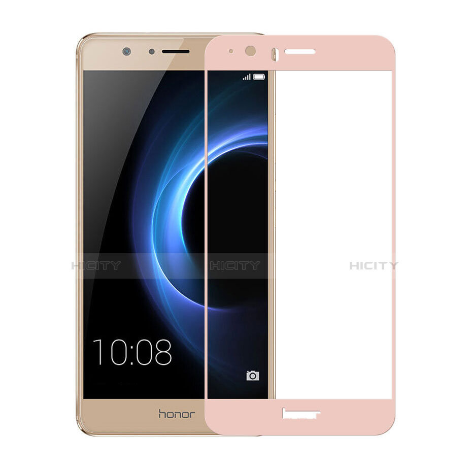 Protector de Pantalla Cristal Templado Integral para Huawei Honor V8 Rosa