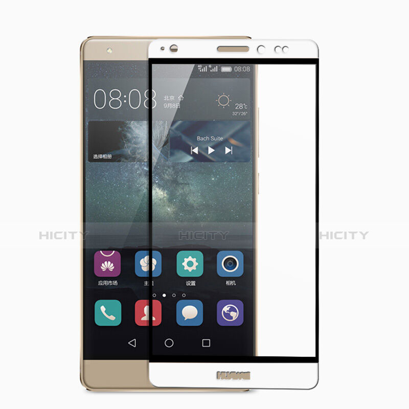 Protector de Pantalla Cristal Templado Integral para Huawei Mate S Blanco