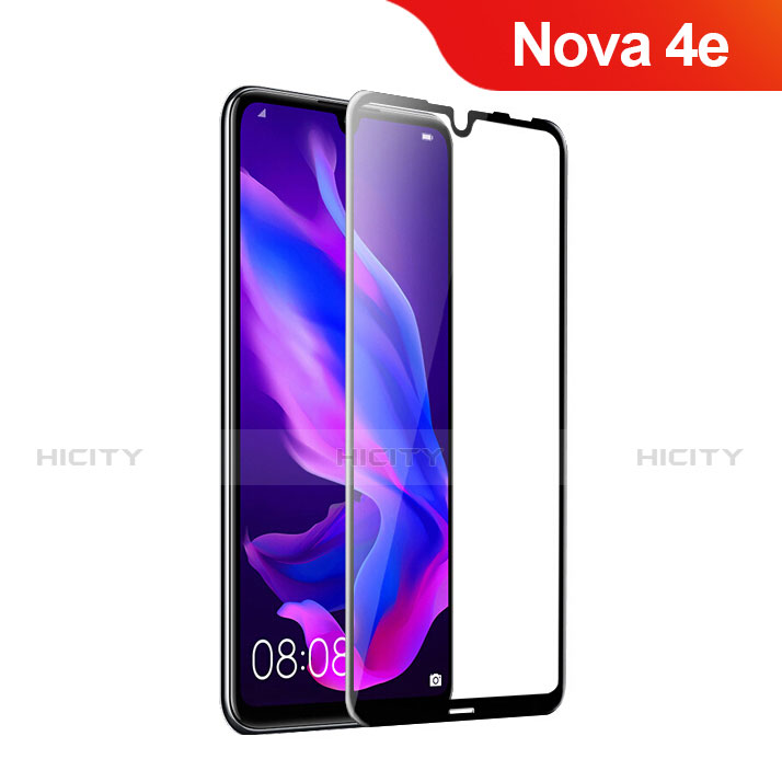 Protector de Pantalla Cristal Templado Integral para Huawei Nova 4e Negro