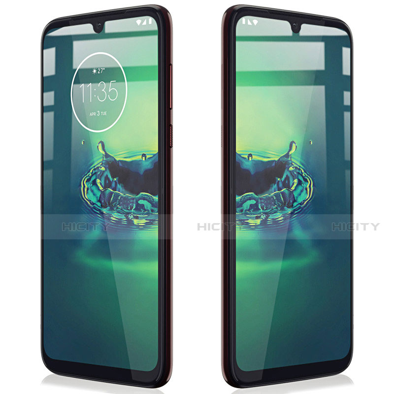 Protector de Pantalla Cristal Templado Integral para Motorola Moto G8 Plus Negro