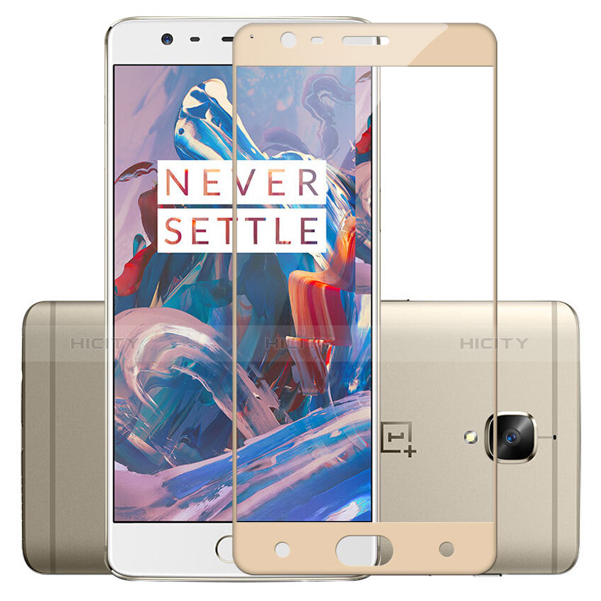 Protector de Pantalla Cristal Templado Integral para OnePlus 3T Oro