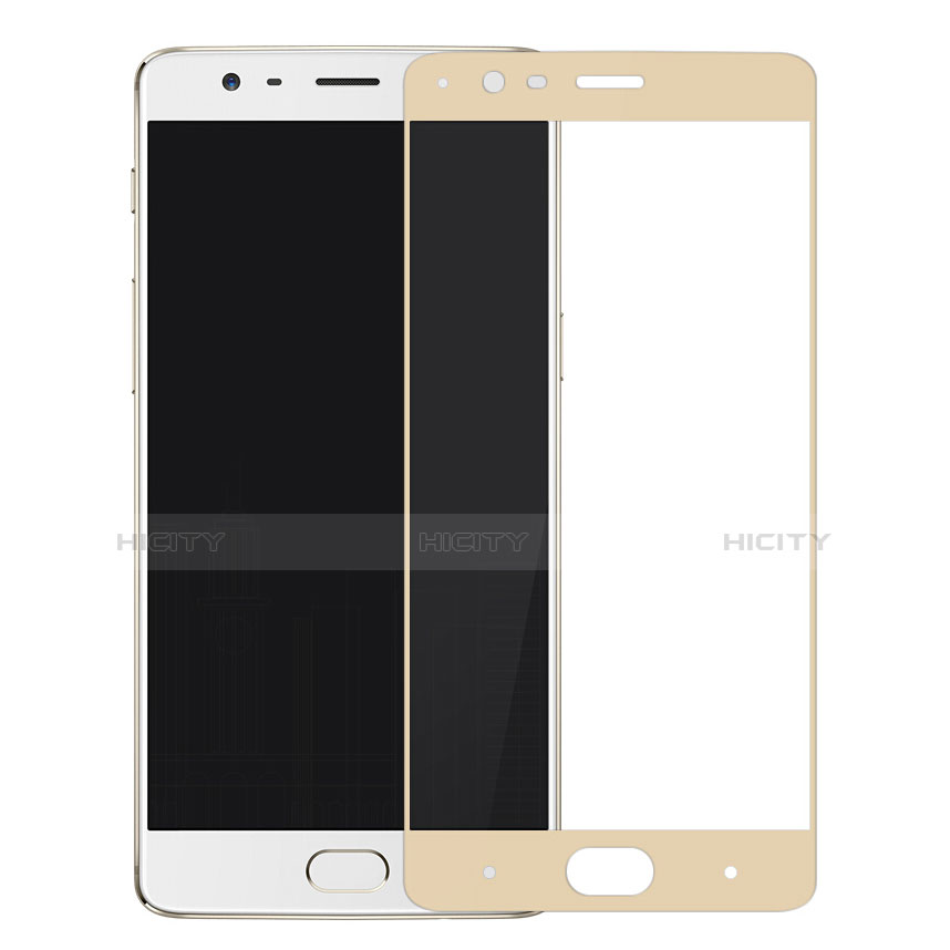 Protector de Pantalla Cristal Templado Integral para OnePlus 3T Oro