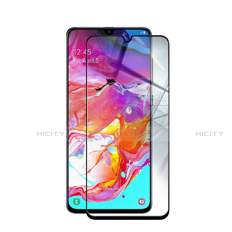 Protector de Pantalla Cristal Templado Integral para Samsung Galaxy A70 Negro