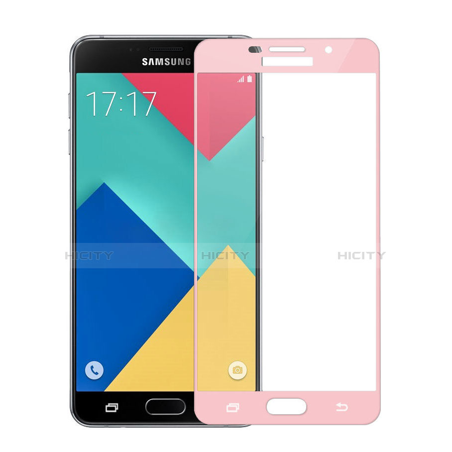 Protector de Pantalla Cristal Templado Integral para Samsung Galaxy A9 Pro (2016) SM-A9100 Rosa