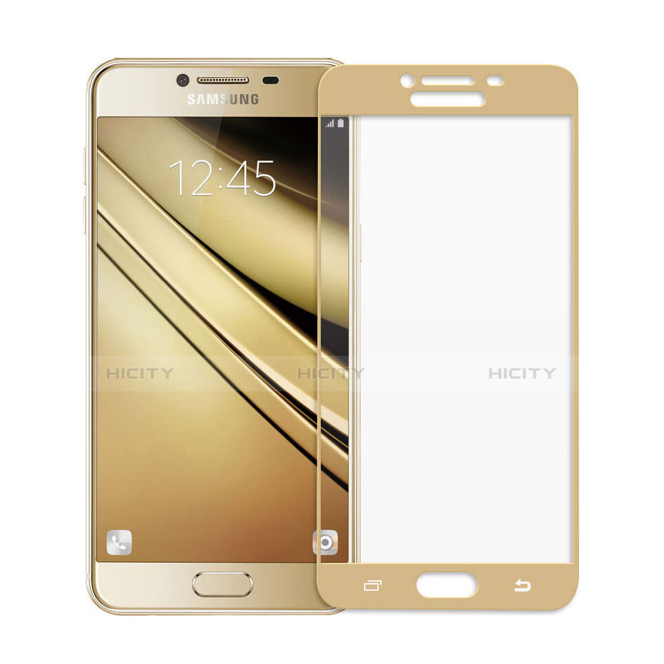 Protector de Pantalla Cristal Templado Integral para Samsung Galaxy C5 SM-C5000 Oro