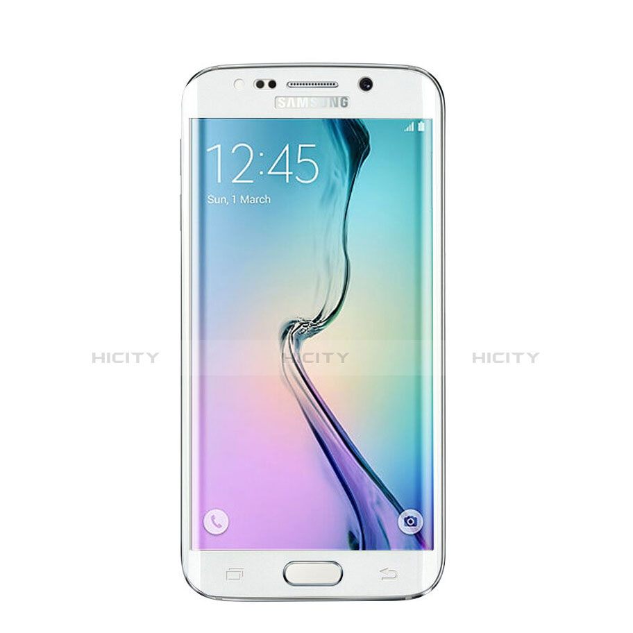 Protector de Pantalla Cristal Templado Integral para Samsung Galaxy S6 Edge+ Plus SM-G928F Blanco