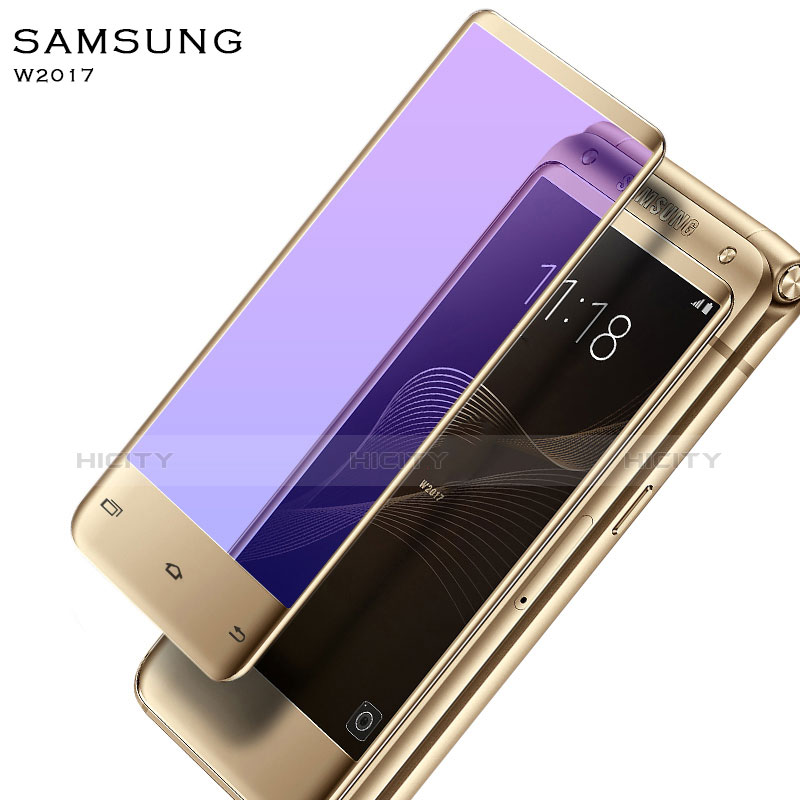 Protector de Pantalla Cristal Templado Integral para Samsung W(2017) Oro