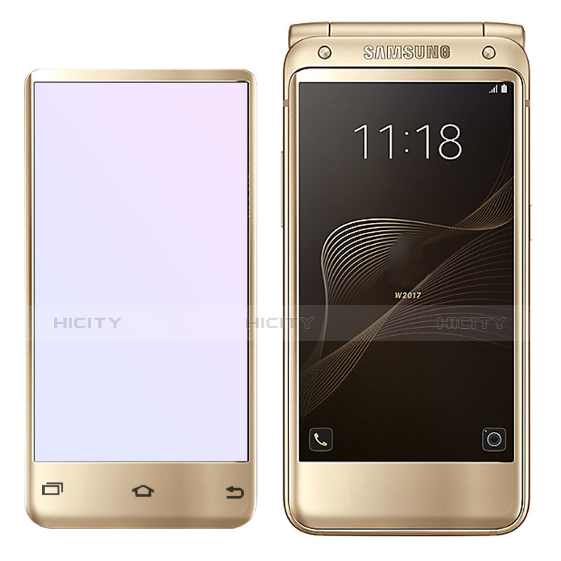 Protector de Pantalla Cristal Templado Integral para Samsung W(2017) Oro