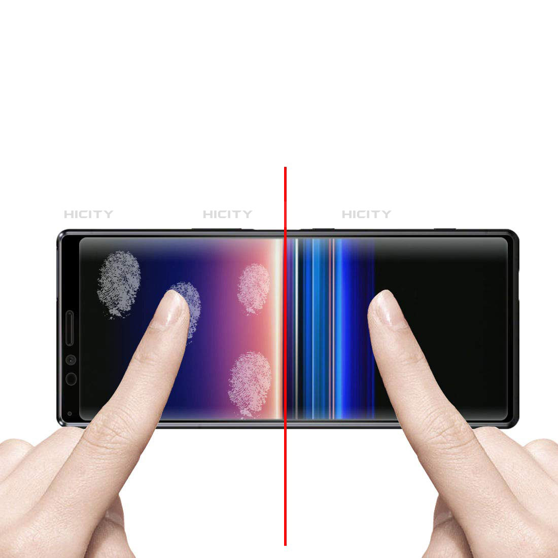 Protector de Pantalla Cristal Templado Integral para Sony Xperia 1 Negro