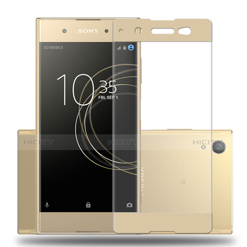 Protector de Pantalla Cristal Templado Integral para Sony Xperia XA1 Plus Oro