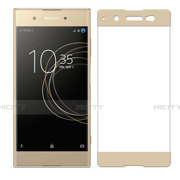 Protector de Pantalla Cristal Templado Integral para Sony Xperia XA1 Plus Oro